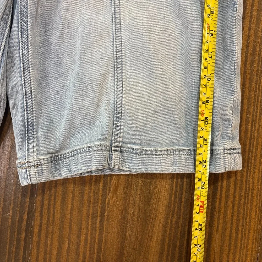 AMERICAN EAGLE Baggy‎ Bermuda Womens 10 Light Wash Denim Cargo Shorts